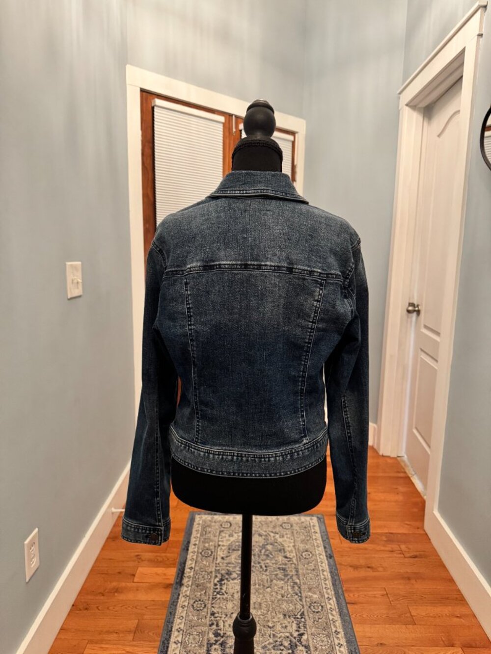 Celebrity Pink Stretch Denim Jean Jacket Medium | Faded Wash - Picture 3 of 11